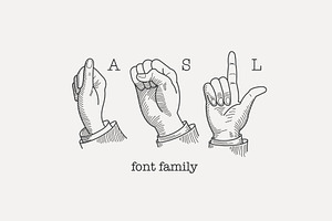 ASL Line Font