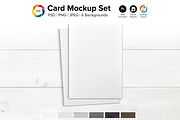 5x7 Greeting Card Mockup Set - PSD, a Product Mockup by MelissaBMockups (Thumbnail 1 of 12)