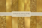 Gold glass and foil textures, a Texture Graphic by Paper Farms (Thumbnail 1 of 3)