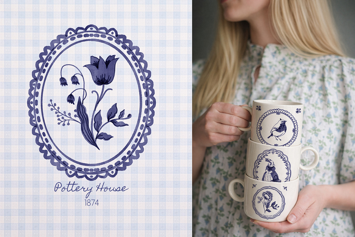 MyDear Beatrice: Vintage English set, a Decorative Illustration by ArtPavo (Photo 15 of 15)