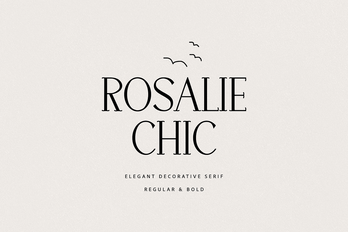 Rosalie Chic Serif, a Serif Font by gafaroff studio (Photo 1 of 6)