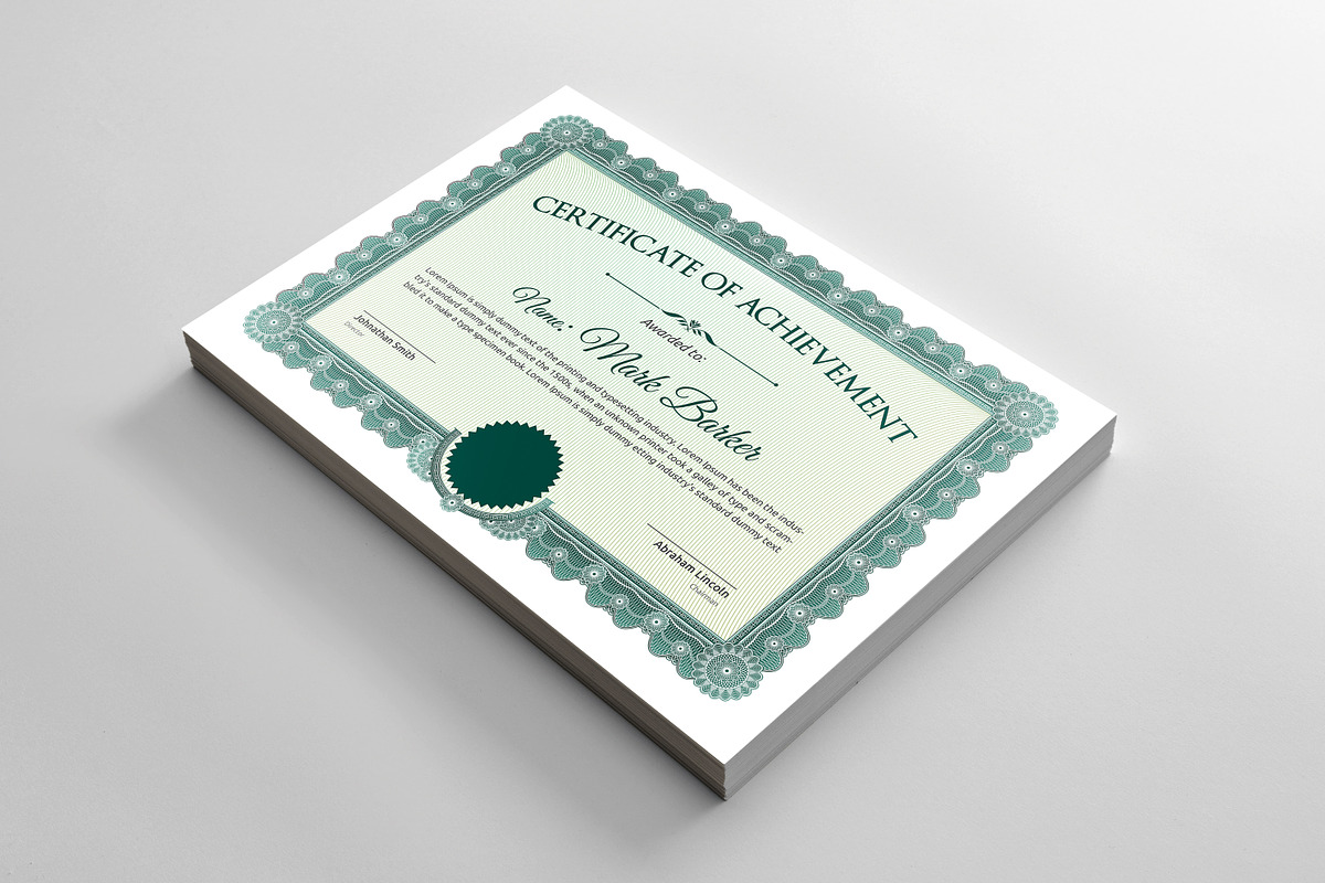 Certificate Word | PSD | AI, a Stationery Template by Curve Design (Photo 1 of 6)