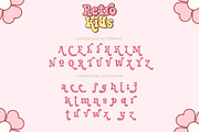 Retro Kids - Cute Vintage Font, a Serif Font by Airotype (Thumbnail 10 of 11)