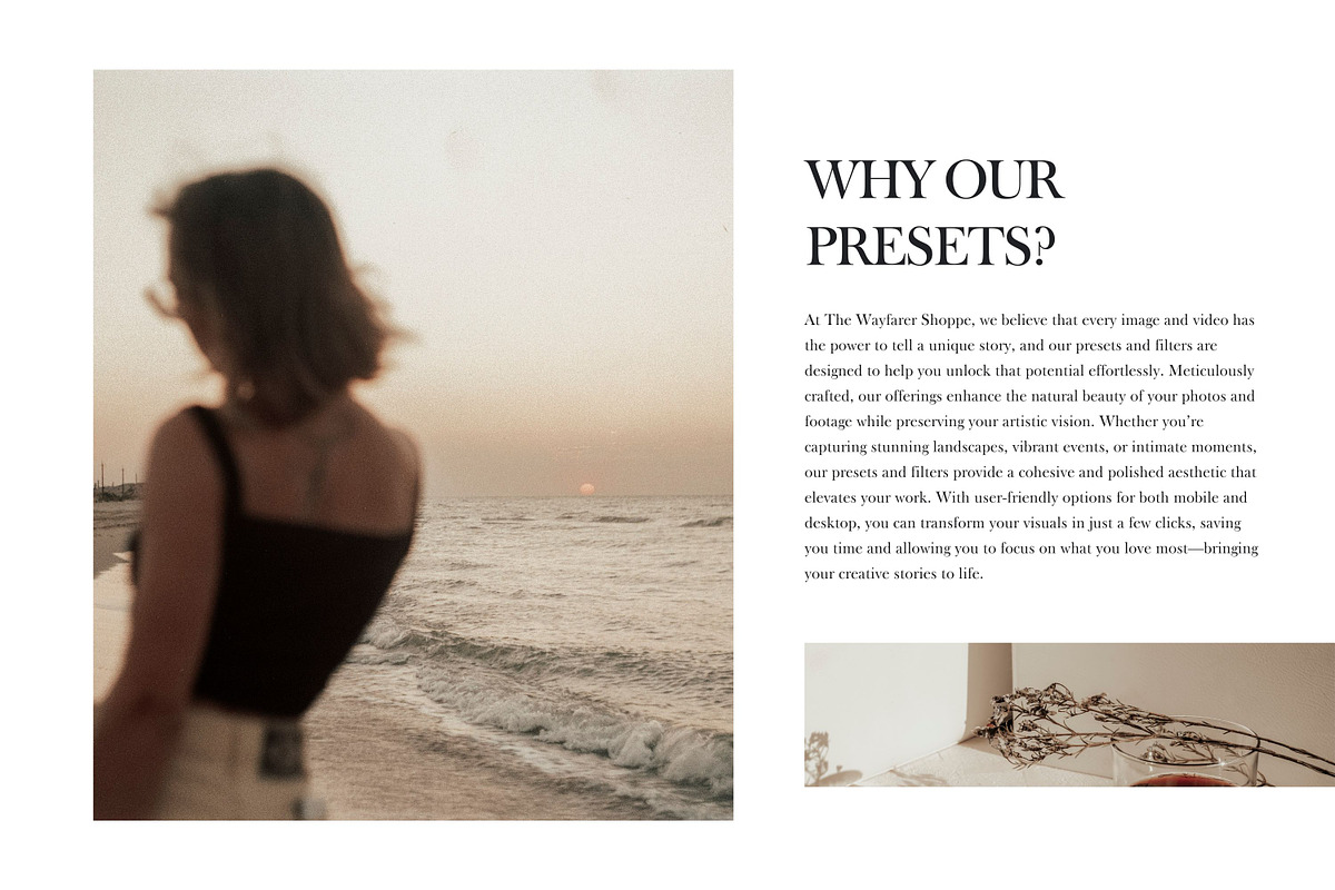 Beige LR Presets + Video Filters, a Preset Add-On by TheWayfarerShoppe (Photo 17 of 17)