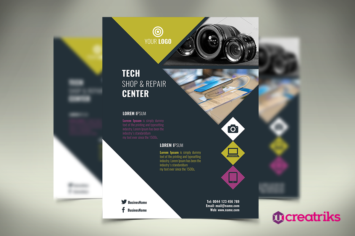 Tech Shop Flyer, a Flyer Template by Creatricks