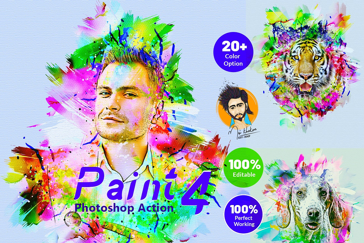 Paint Photoshop Action, an Action Add-On by MRI STUDIO (Photo 1 of 19)