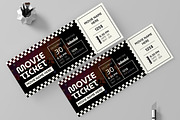 Movie Ticket Layout, a Stationery Template by ContestDesign (Thumbnail 1 of 2)