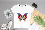 Watercolor Butterfly Logo Art, an Object Graphic by Negarin Digital Art (Thumbnail 5 of 11)