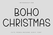 Boho Christmas, a Sans Serif Font by FreshTypeINK (Thumbnail 1 of 8)
