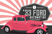 Customizable Hot Rod Vector, an Illustration by LadyEaves (Thumbnail 2 of 2)