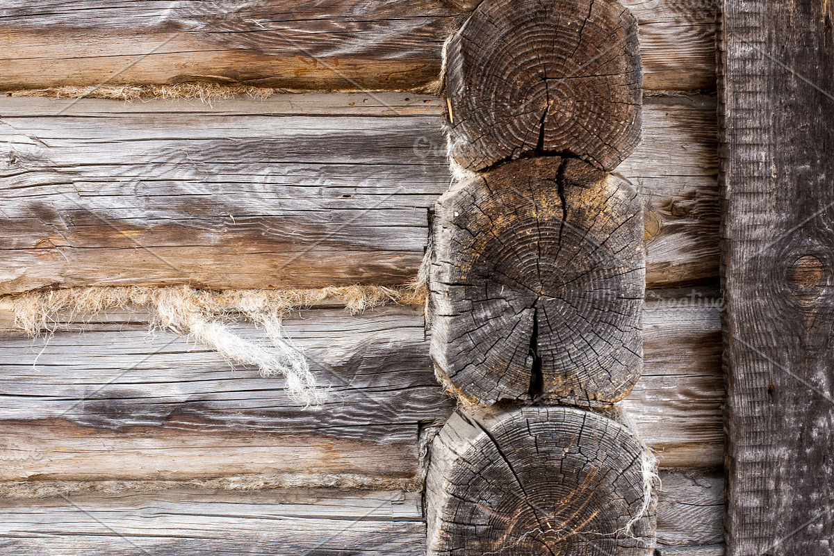 Old Wood Texture Wood Log Wall, a Texture Graphic by VetalStock (Photo 7 of 9)