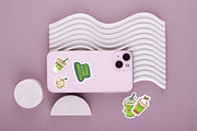 Cute Kawaii Matcha Sticker Set, an Illustration by Dori Debreceni draws (Thumbnail 5 of 6)