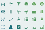 Cars & Transport Glyph Icons, an Icon by brandcut (Thumbnail 2 of 4)