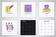 Marathon | 16 Thin Line Icons Set, an Outline Icon by Alex Blogoodf (Thumbnail 7 of 11)