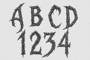 Gothic Barbed Wire Font, a Blackletter Font by Handmadefont (Thumbnail 14 of 15)