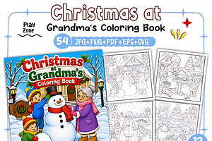 Christmas at Grandma’s Coloring