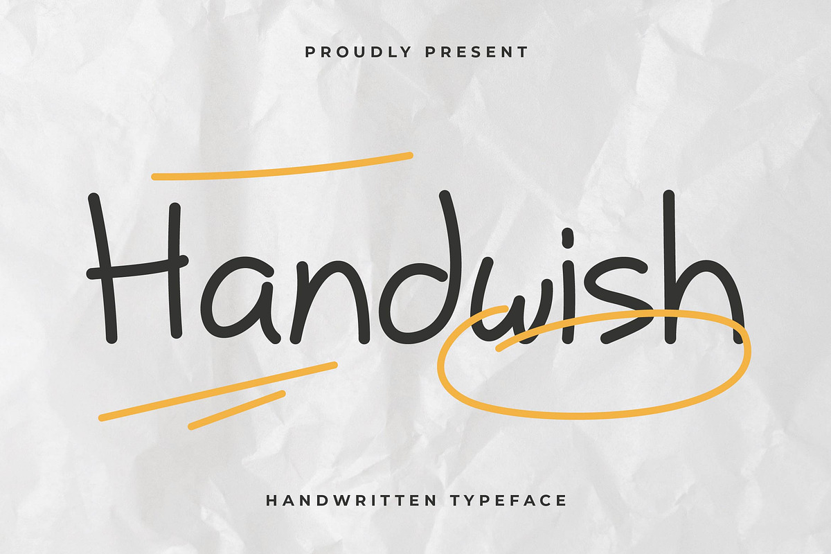 Handwish Handwritten Font, a Handwritten Font by Artiveko (Photo 1 of 8)