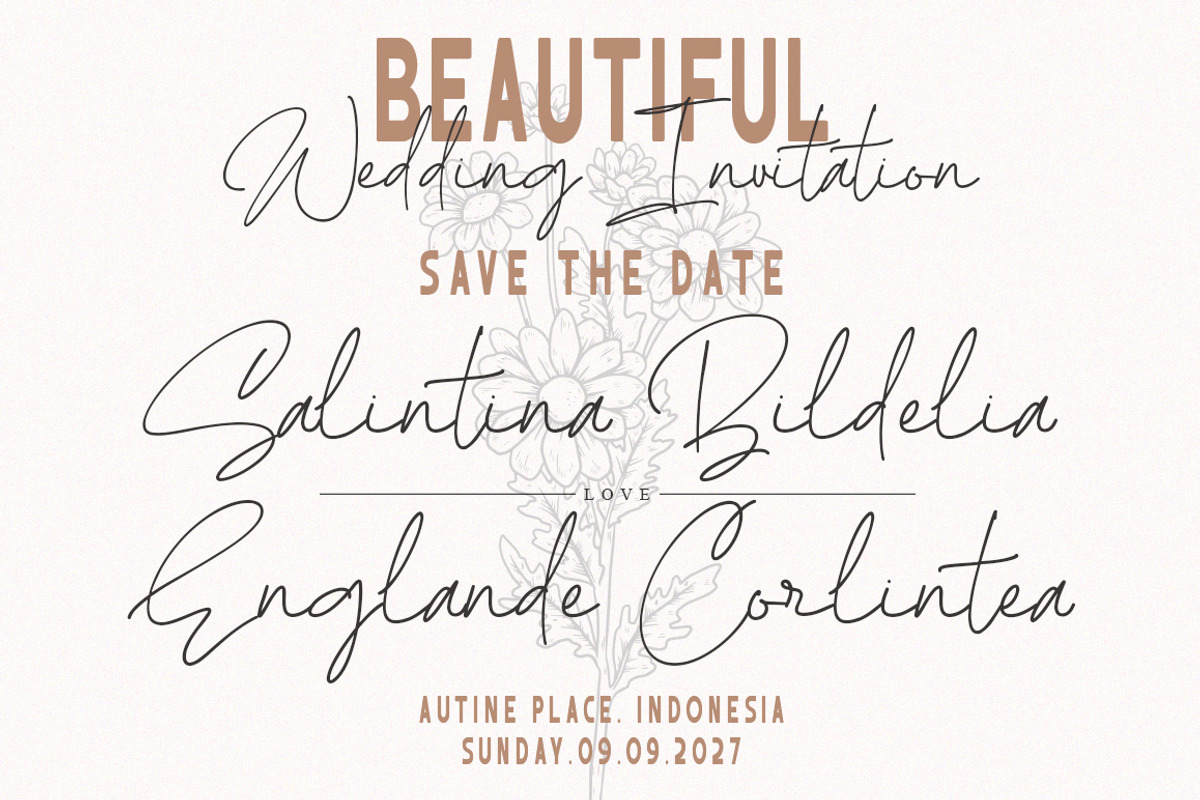 Bigotefia Trio Font, a Script Font by IM Studio (Photo 5 of 11)