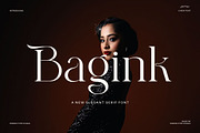 Bagink Elegant Serif Font, a Serif Font by Perfectype (Thumbnail 1 of 8)