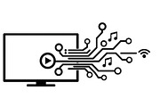 Smart TV Multimedia Hub Icons, a Graphic by hafijul (Thumbnail 14 of 15)