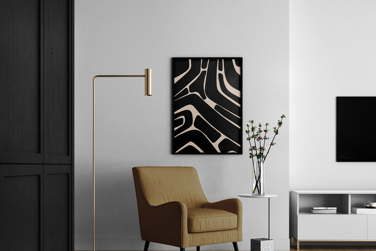 Modern Minimalsit Abstract Wall Art, a Decorative Illustration by Doodledreamin (Photo 2 of 11)