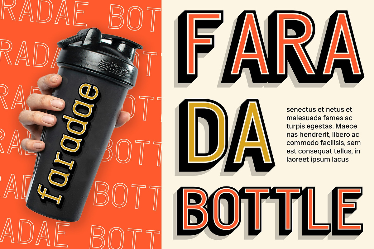 CS Diego Mono 3D, a Sans Serif Font by Craft Supply Co. (Photo 6 of 8)