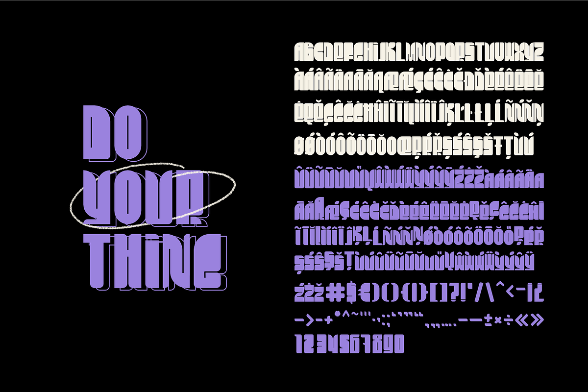Rapuha - geometric display typeface, a Sans Serif Font by Pásha (Photo 7 of 7)