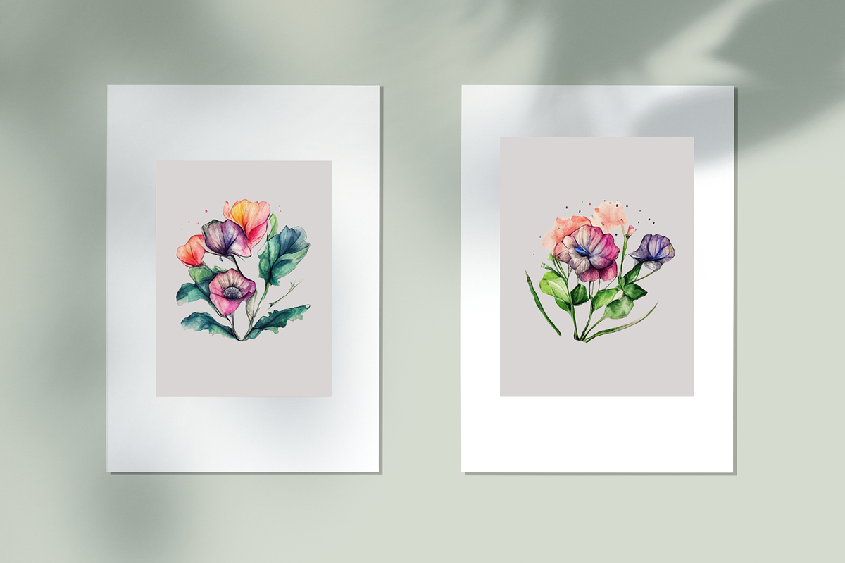 Watercolor Flowers | Hand-drawn, an Illustration by Tamara Sary (Photo 6 of 6)