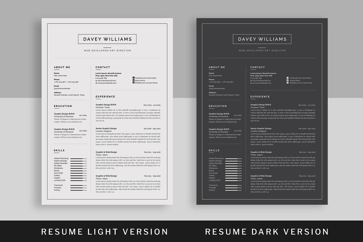Resume/CV, a Resume Template by UX-group (Photo 2 of 9)