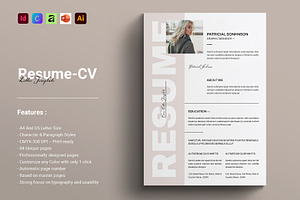 Resume - CV - Letter, a Resume Template by GoldenGrid Studio