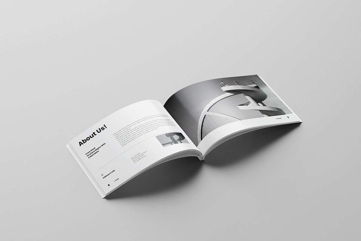 Architecture Portfolio Template, a Brochure Template by Spark_Creative (Photo 4 of 12)