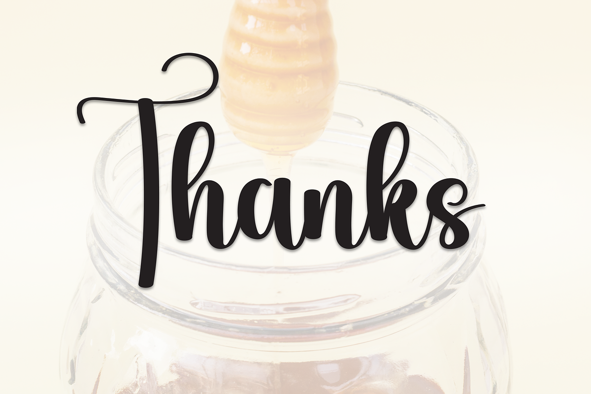 Thinkhoney | Script Font, a Handwritten Font by Scratchones (Photo 9 of 9)