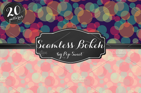 Seamless Bokeh 20 Pattern Set
