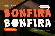 Bonfira - Bold Papercut Craft Font, a Handwritten Font by Typia Nesia (Thumbnail 1 of 10)