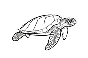 50 Sea Turtle Vector Silhouette Bund, an Illustration by jahid234 (Thumbnail 42 of 51)