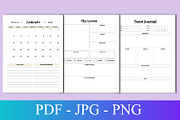 2025 Tarot Journal, a Print Template by Designmela01 (Thumbnail 7 of 8)