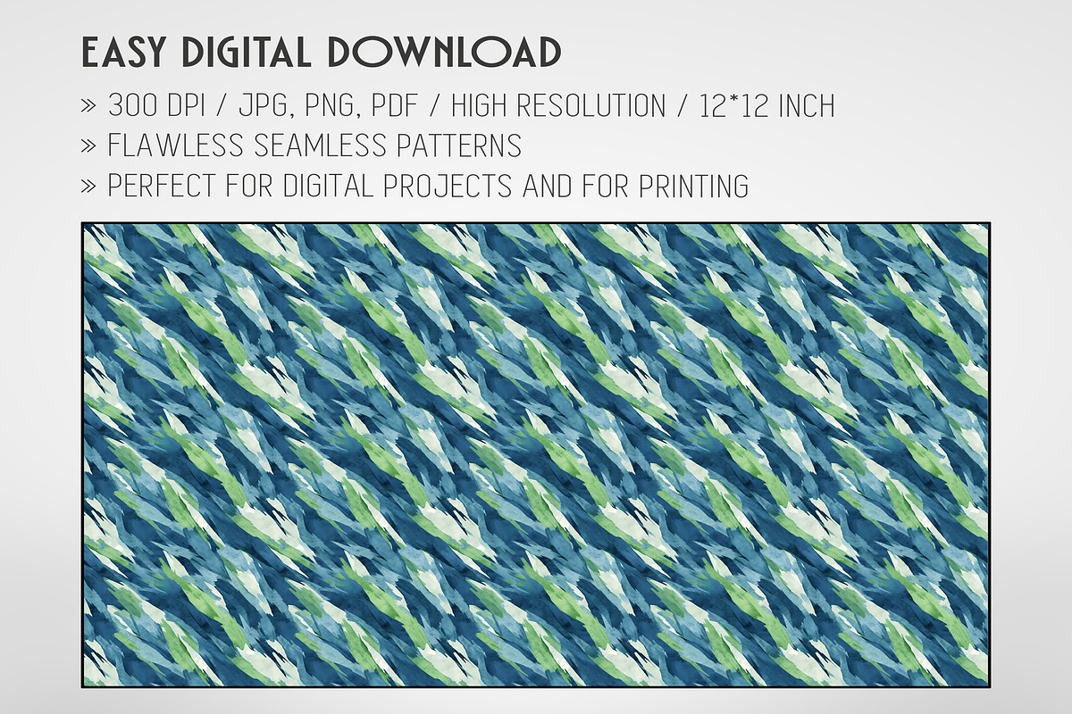 20 Seamless Oil Painting Patterns, a Pattern Graphic by Nordic Design (Photo 2 of 9)