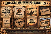 Vintage Western, a Script Font by Wow Magic (Thumbnail 2 of 5)