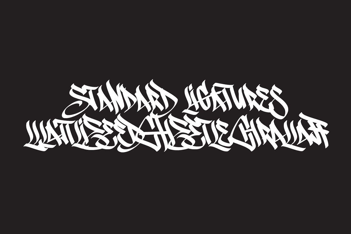 Chiloe - Graffiti typeface, a Blackletter Font by Ridha-38.lineart (Photo 12 of 15)