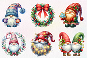 Christmas Gnome Clipart, an Illustration by Dream Creation (Thumbnail 2 of 7)