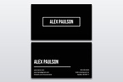 Black Business Card Design 020, a Business Card Template by Nonaglyph Design (Thumbnail 2 of 4)