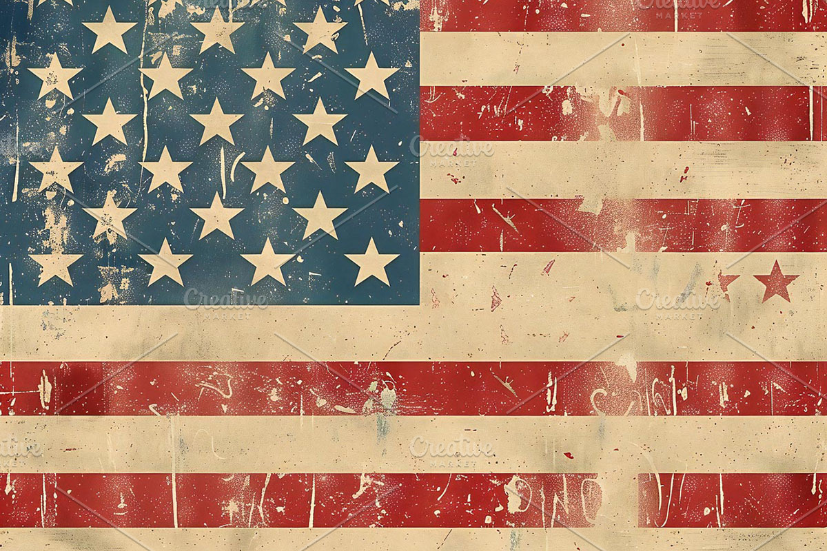 4th of July Vintage Digital Paper, a Texture Graphic by VetalStock (Photo 9 of 16)