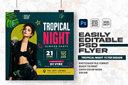 Tropical Night PSD Template Flyer, a Flyer Template by Shajib Shikder (Thumbnail 1 of 2)