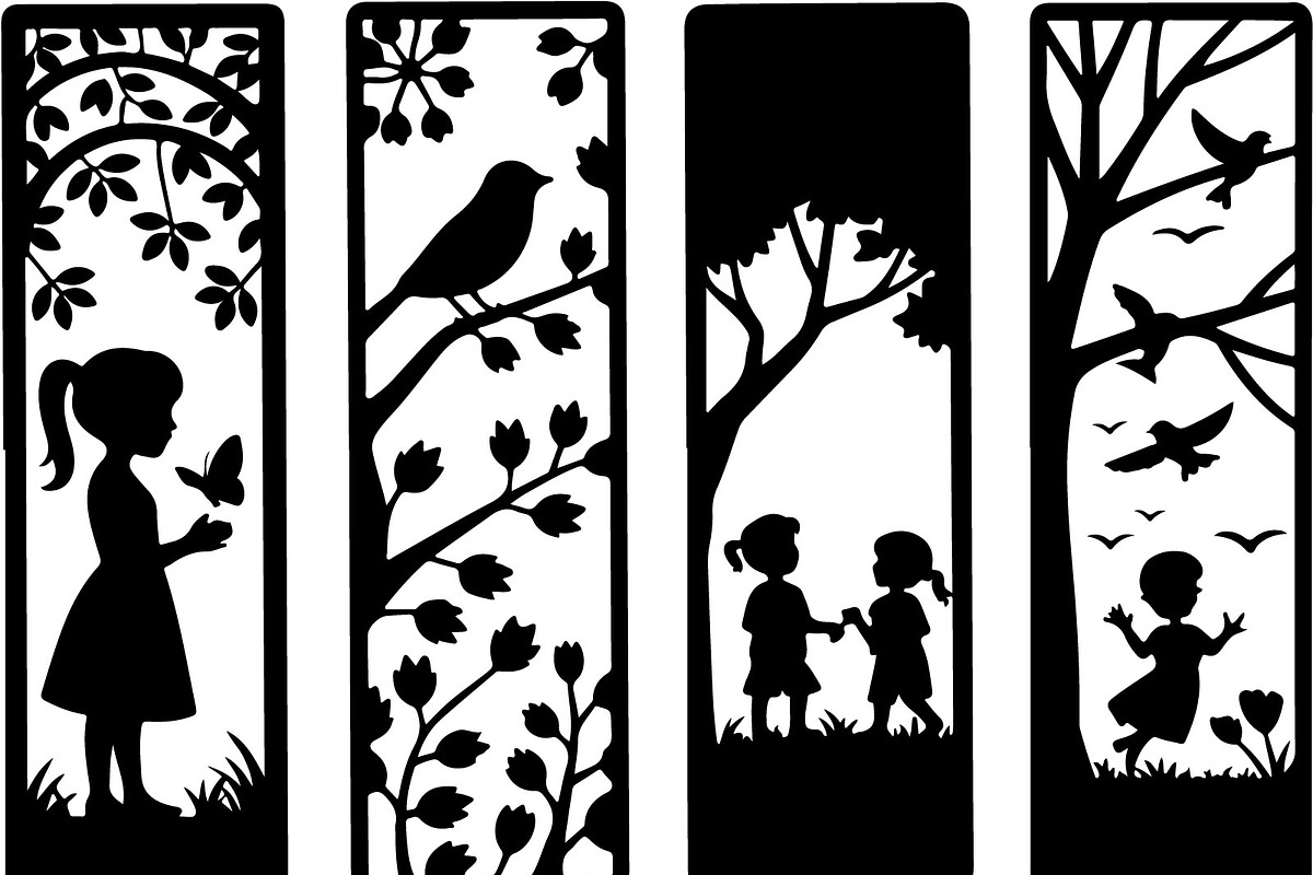 Nature Kids & Birds Panel Set, an Illustration by BIPLOB EXPERT (Photo 4 of 7)