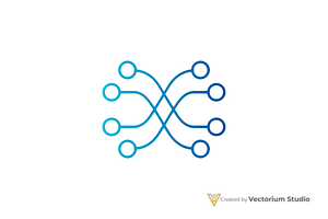 Network Nodes Logo, a Branding & Logo Template by Vectorium Studio