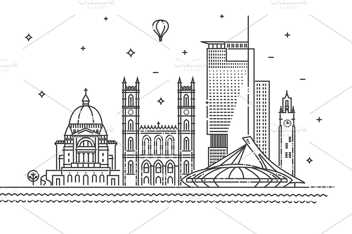 Illustration of Montreal City, an Icon by Tettygreen (Photo 2 of 2)