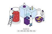 Laboratory Research and Experiment, an Education Illustration by Partikusi Design (Thumbnail 2 of 3)