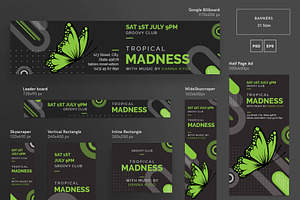 Banners Pack Tropical Madness