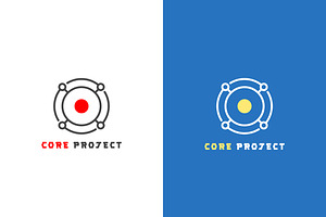 Core Target Project Logo Design Icon, a Branding & Logo Template by Morvana Crew