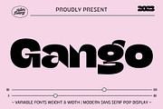Gango - Variable Fonts, a Sans Serif Font by Adam Fathony (Thumbnail 1 of 16)